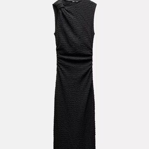 NWT Long textured knot dress